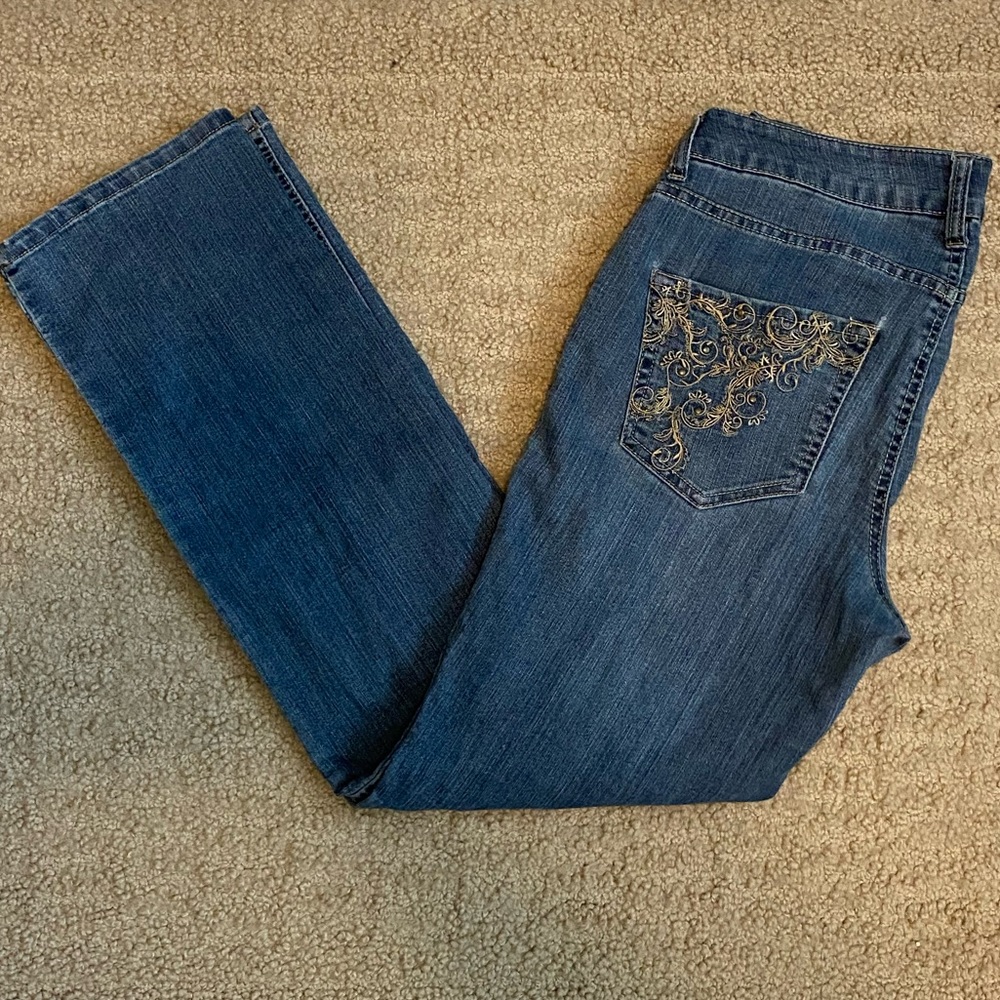 Sonoma Mid Rise Straight Jeans